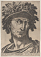 Plate 1: Julius Caesar looking to the right, from 'The Twelve Caesars', Anonymous, Etching and engraving
