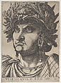 Plate 10: Vespasian with his head turned slightly to the left, from "The Twelve Caesars", Anonymous, Etching and engraving