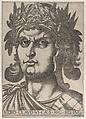 Plate 6: Nero with his head turned slightly to the right, from "The Twelve Caesars", Anonymous, Etching and engraving