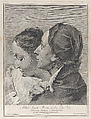 Plate 6: A young man embracing a girl, from "Icones ad vivum expressae", Giovanni Cattini  Italian, Etching