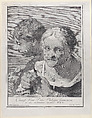 Plate 10: Old woman with a rosary and a boy counting coins, from "Icones ad vivum expressae", Giovanni Cattini  Italian, Etching