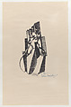 Figurative Motif; from 'Die Bauhaus Mappen: Neue Europäische Graphik IV. Vierte Mappe: Italienische und Russische Kuenstler.', Enrico Prampolini  Italian, Lithograph
