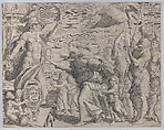 Allegory relating to the Pamphili family, Johann Friedrich Greuter German, Engraving