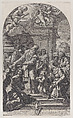 The presentation of the Virgin in the Temple, Christoph Lederwasch German, Etching