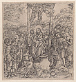 The Adoration of the Magi, after Filippino Lippi, Cristofano di Michele Martini (Il Robetta) Italian, Engraving