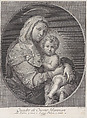 Virgin and Child, Antonio Baratti  Italian, Engraving
