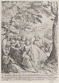 The rest on the flight into Egypt, Francesco Villamena Italian, Engraving