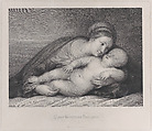 The Madonna embracing the sleeping Christ child, Raphael Morghen  Italian, Engraving; fifth state of six