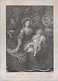 The Holy Family, with the Christ child asleep in the Virgin's lap, Raphael Morghen  Italian, Engraving; third state of three
