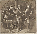 Flagellation of Christ, Stefano Mulinari  Italian, Etching and aquatint in brown ink