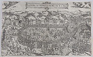 Carnival games held on the Mount Testaccio in Rome, Monogrammist ITF (Italian (?), active ca. 1540–60), Engraving