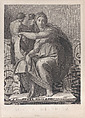 The Delphic Sibyl after the fresco by Michelangelo in the Sistine Chapel, Giovanni Volpato (Italian, Bassano 1732–1803 Rome), Engraving