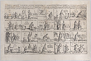 Gioco Delle Donne, E Sue Facende (Game of Wives, And Their Chores), Giuseppe Maria Mitelli  Italian, Etching