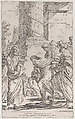 The Calling of Saint Matthew, plate 1 from "Bononiensium Pictorum Celebrioris...", Giuseppe Maria Mitelli  Italian, Etching