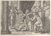 Samson and Delilah, Michel Corneille the Younger  French, Etching