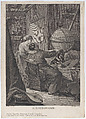 L'Astronome, Jean Edme Nochez French, Etching