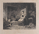 The Cottage (La Chaumière), François Jules Collignon  French, Etching