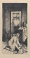 Two Women in a Kitchen, Eugene Corneau  French, Etching