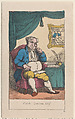 Portrait of Caleb Quizem, Esq., Thomas Rowlandson British, Hand-colored etching