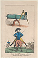 The True Method of Sitting a Horse, Mathematically Delineated, Thomas Rowlandson  British, Hand-colored etching