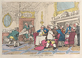 Disappointed Epicures, Thomas Rowlandson  British, Hand-colored etching