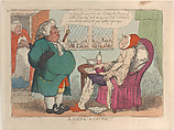 A Going! A Going!!!, Thomas Rowlandson British, Hand-colored etching