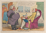 A Going! A Going!!!, Thomas Rowlandson British, Hand-colored etching; reissue?