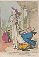 Dropsy Courting Consumption, Thomas Rowlandson (British, London 1757–1827 London), Hand-colored etching