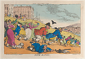 Bath Races, Thomas Rowlandson  British, Hand-colored etching