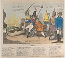The Rising Sun; Or, A View of the Continent, Thomas Rowlandson  British, Hand-colored etching