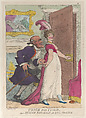 Touch for Touch or a Female Physician in Full Practice, Thomas Rowlandson British, Hand-colored etching
