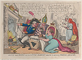 Boney The Second or the Little Babboon Created to Devour French Monkies, Thomas Rowlandson  British, Hand-colored etching