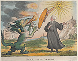 Bell and the Dragon, Thomas Rowlandson  British, Hand-colored etching