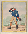 A Portrait (Duke of Cumberland), Thomas Rowlandson British, Hand-colored etching