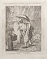 Muck'y Weather, Thomas Rowlandson British, Etching; reissue
