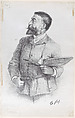 Portrait of the Artist, Thomas Nast American, born Germany, Lithograph