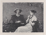 Le Café (Coffee), François-Joseph-Aimé de Lemud French, Lithograph; first state