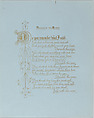 Valentine, Kate Greenaway (British, London 1846–1901 London), White card stock with gilding; chromolithography, gold lithography, blue paper, blue watercolor, cameo-embossed lace paper