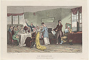 The Breakfast, Thomas Rowlandson  British, Hand-colored etching and aquatint