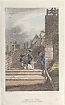 Terrace Steps, Thomas Rowlandson  British, Hand-colored etching and aquatint