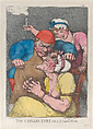 The Cobbler's Cure for a Scolding Wife, Thomas Rowlandson British, Hand-colored etching