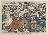 Funcking the Corsican, Thomas Rowlandson British, Hand-colored etching