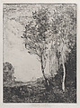 Souvenir of Italy (Souvenir d'Italie), Camille Corot French, Etching; probably an intermediate state between the second and third