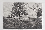 Landscape, Ferdinand Lefman French, Etching