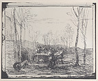 Luncheon in the Clearing (Un Déjeuner dans la clairière), Camille Corot French, Cliché-verre