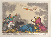 The Tyrant of the Continent is Fallen, Europe is Free, England Rejoices, Thomas Rowlandson British, Hand-colored etching