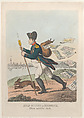 Head Runner or Runaways from the Leipzic Fair, Thomas Rowlandson British, Hand-colored etching