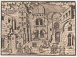 The Church of the Holy Sepulchre, Jerusalem, Domenico dalle Greche  Italian, Woodcut