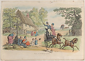 Plate 13, from "World in Miniature", Thomas Rowlandson British, Hand-colored etching