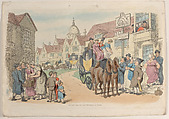 Plate 19, from "World in Miniature", Thomas Rowlandson British, Hand-colored etching